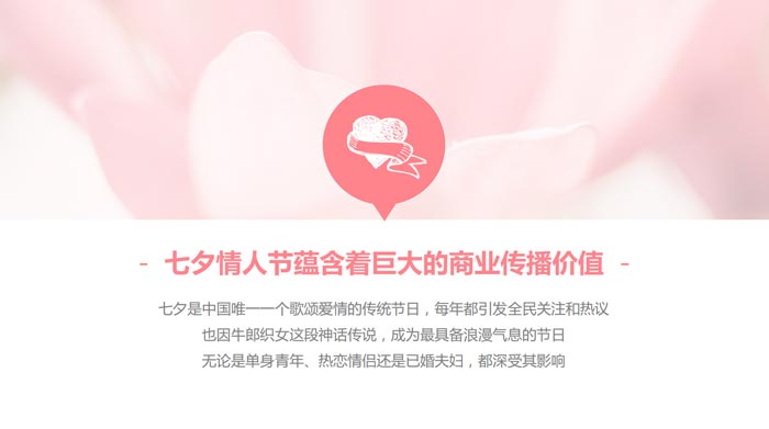 七夕情人節蘊含的商業價值